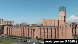 Armenia - The main building of Yerevan's municipal administration, August 23, 2023.