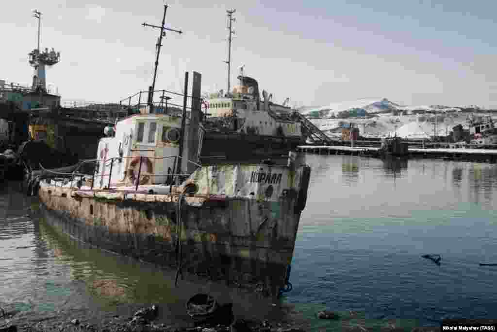 Russian fishing boats on Shikotan, one of the smaller disputed islands. With the prospect of the United States establishing a military outpost on the Kuriles if returned to Japan, Russia is unlikely ever to agree to a handover of all the disputed islands. But one possibility could end the dispute in what Russian President Vladimir Putin has called a "hikiwake" (the term for "draw" in judo).