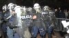 Policija tokom protesta 24. oktobra 2015