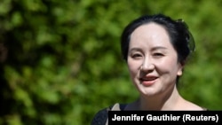 Главният финансов директор на Huawei и дъщеря на основателя на компанията Менг Ванжу е снимана през май 2020 г. във Ванкувър.