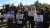 Protest ispred Bolnice u Bijelom Polju, 17. novembar 2014.